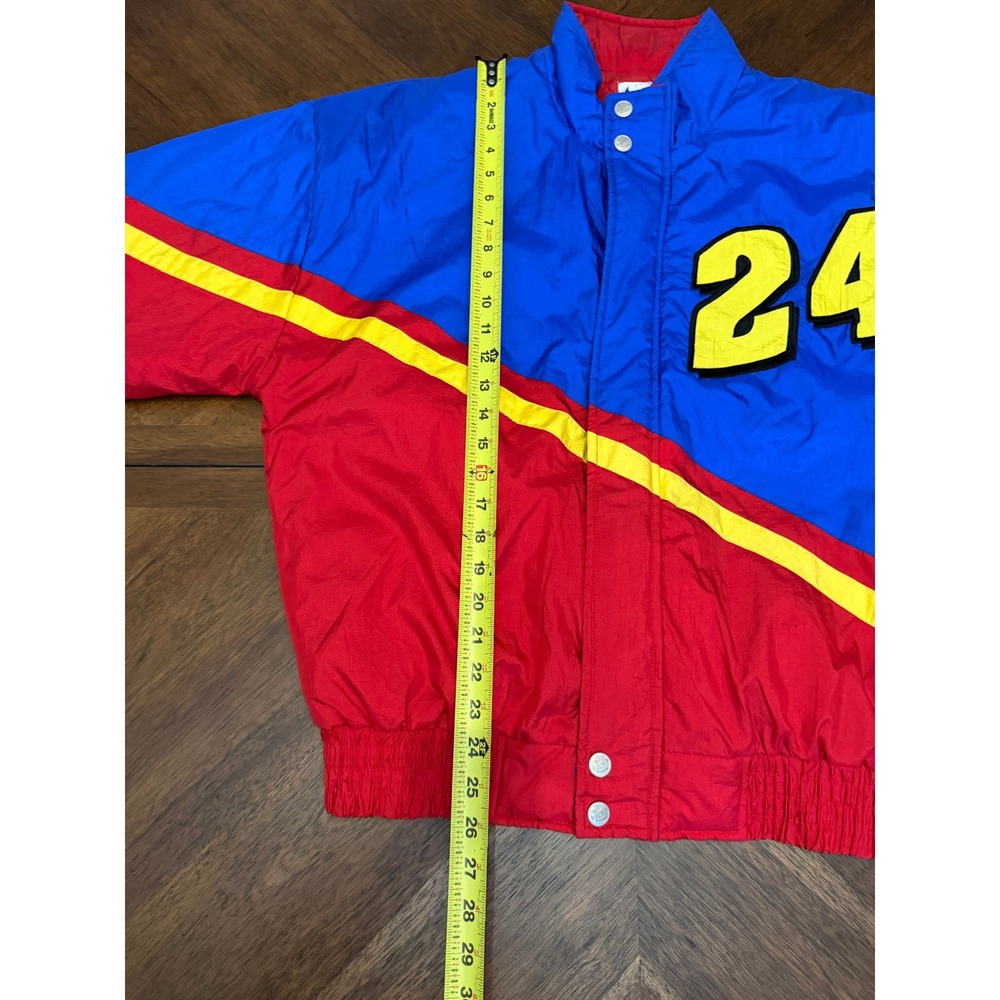 Chase Authentics Jeff Gordon NASCAR Jacket 24 Dupont Vintage Blue Red Yellow M - Picture 6 of 6